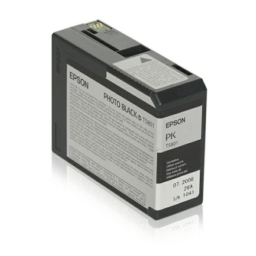 Epson cartouche d'impression C13T580100, T5801 photo noire