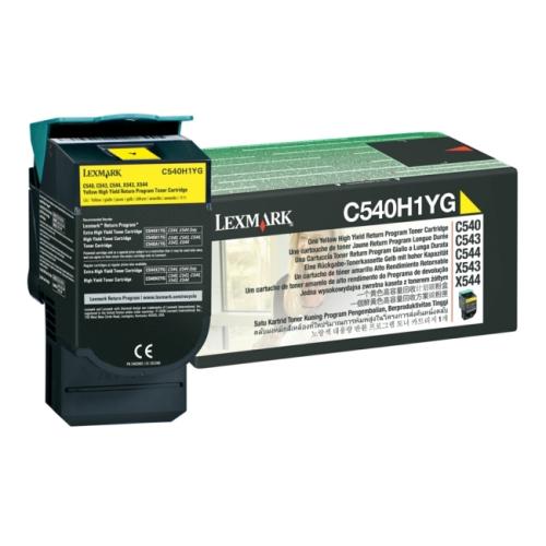 Lexmark toner C540H1YG, 0C540H1YG jaune (Retour)