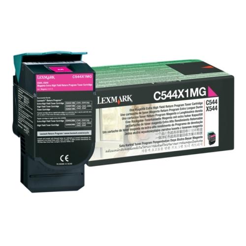 Lexmark toner C544X1MG, 0C544X1MG magenta (Retour, grande capacité)