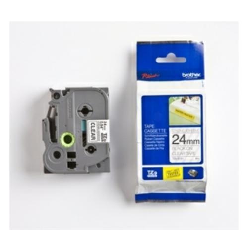 Brother tape TZES151 noir sur transparent, 24mm, laminé