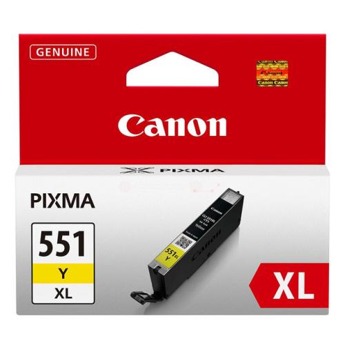 Canon cartouche d'impression 6446B001, CLI551YXL jaune (grande capacité)