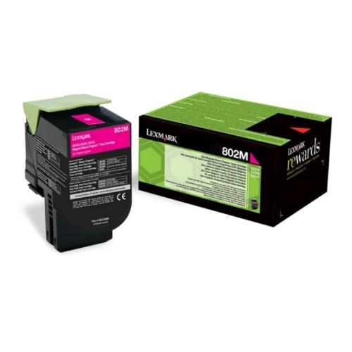 Lexmark toner 80C20M0, 802M magenta (Retour)