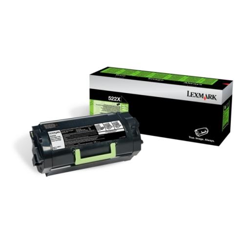 Lexmark toner 52D2X0E, 522X noir (Retour, grande capacité)