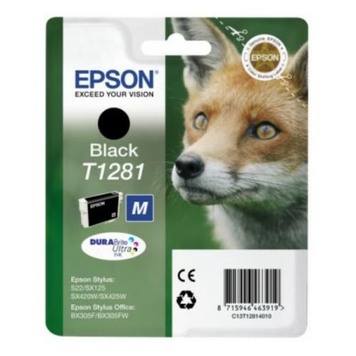 Epson cartouche d'impression C13T12814012, T1281 noir