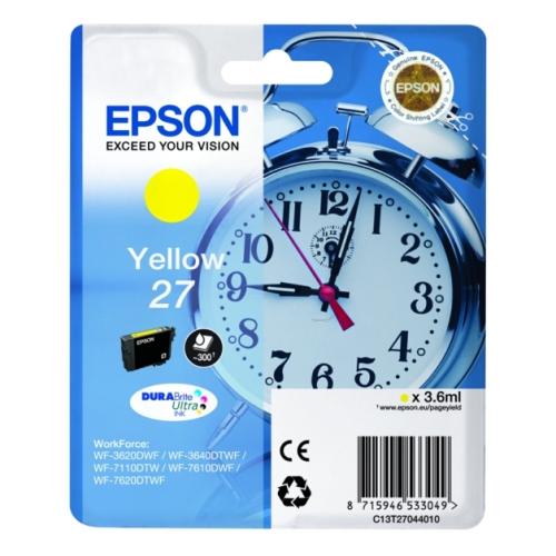 Epson cartouche d'impression C13T27044012, 27 jaune