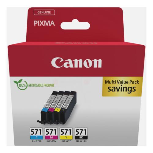 Canon cartouche d'impression 0386C005, CLI571 noir / cyan / magenta / jaune (multipack)