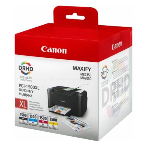 Canon cartouche d'impression 9182B010, PGI1500XLCMYBK noir / cyan / magenta / jaune (multipack)